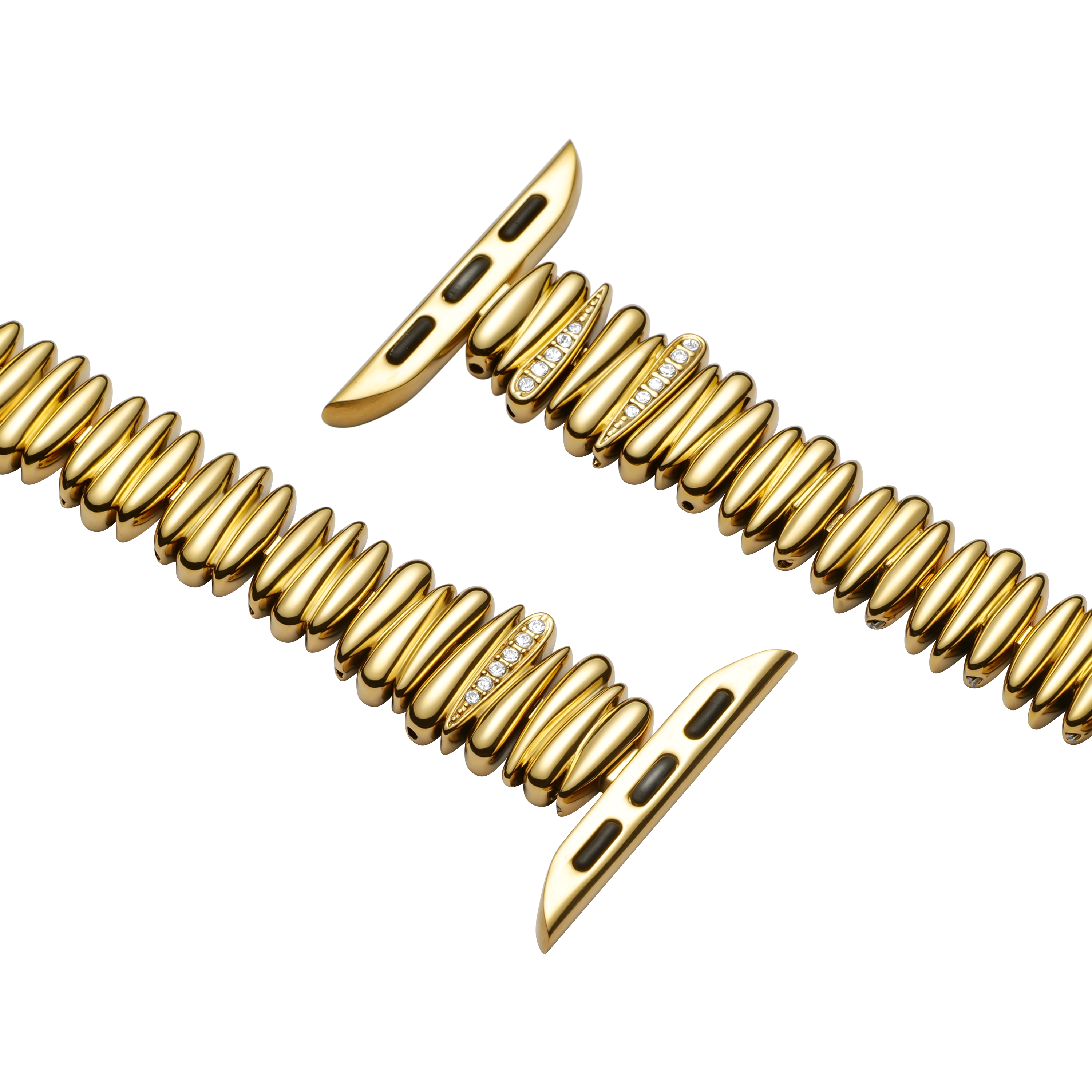 The Details of The LUXIMAL Golden Feather Apple Watch Strap