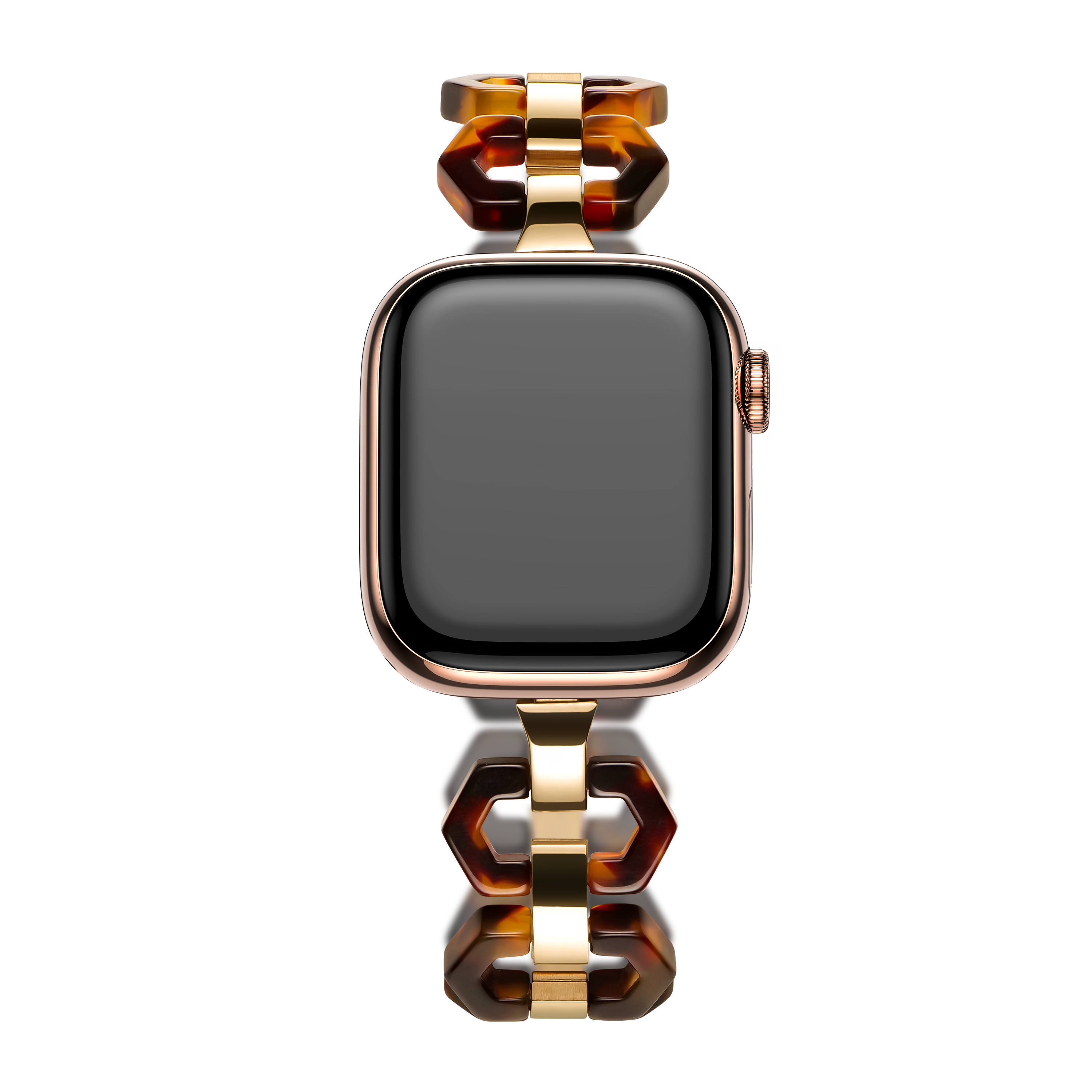 Luximal Tortoise Resin Hex Link Band for Apple Watch 1